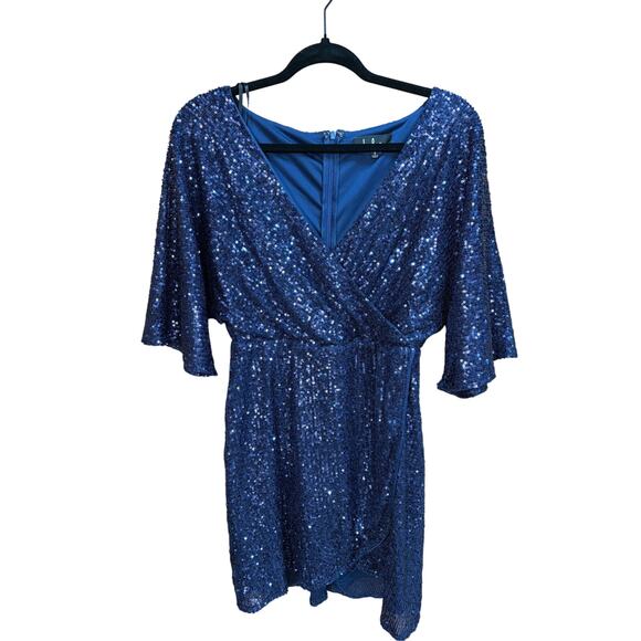 Lulu’s Sequin Short Wrap Dress – Size Small – Minor Flaws - Picture 1 of 6
